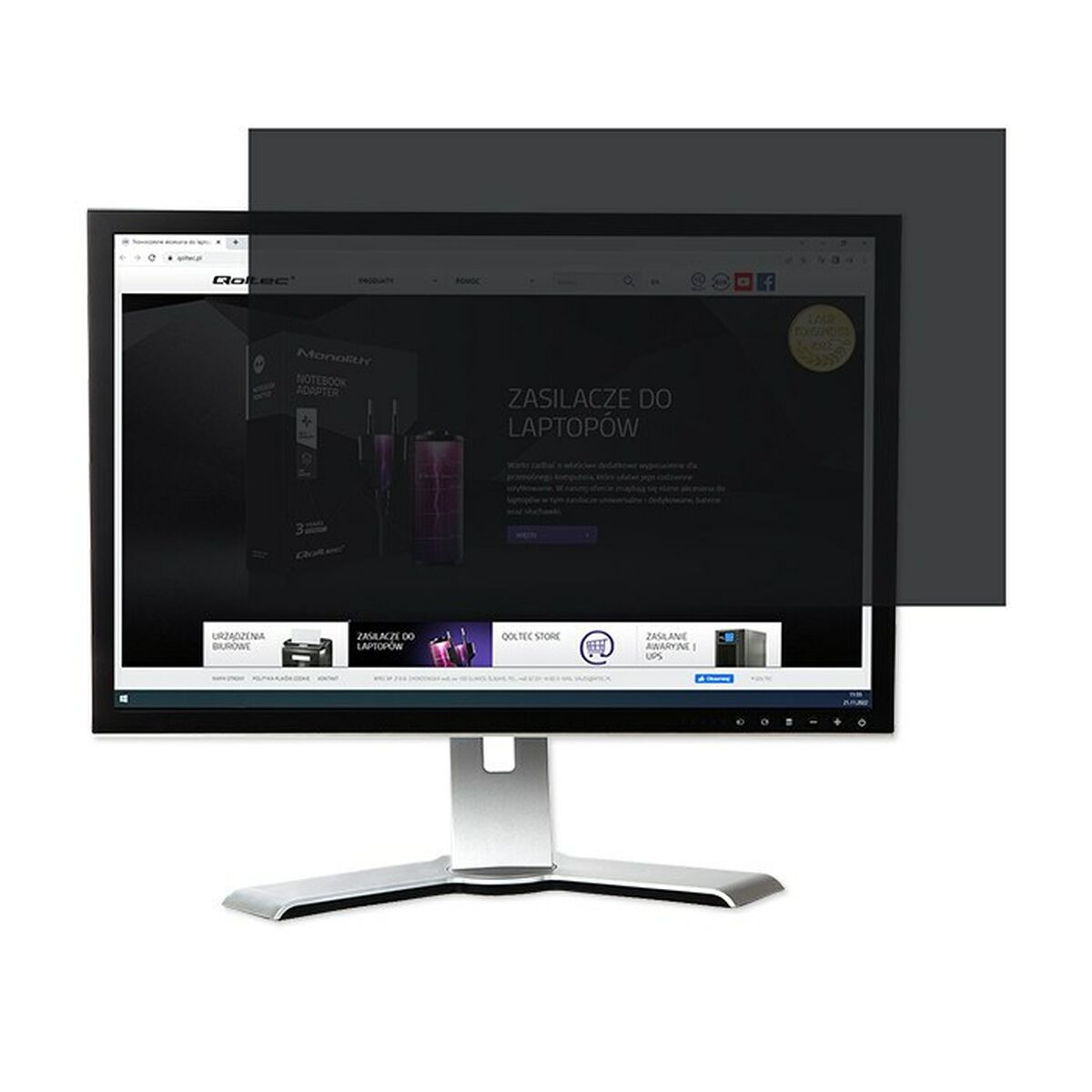 Filtre de Confidentialité pour Moniteur Qoltec 51059